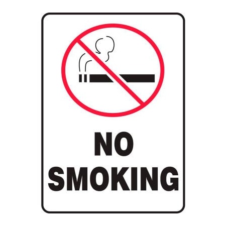Accuform Accuform No Smoking Graphic Sign, 7inW x 10inH, Adhesive Vinyl MSMK407VS